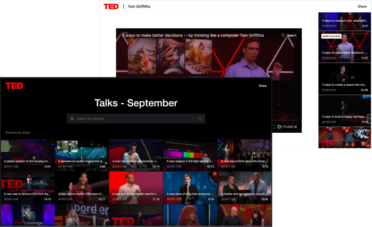 Skiv next-gen video hosting on two devices