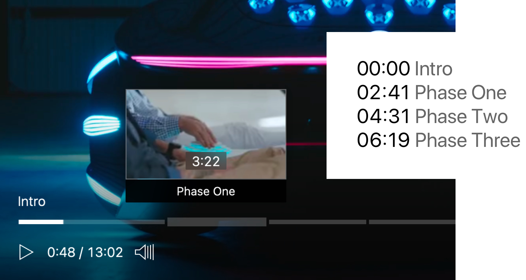 Skiv player chapters