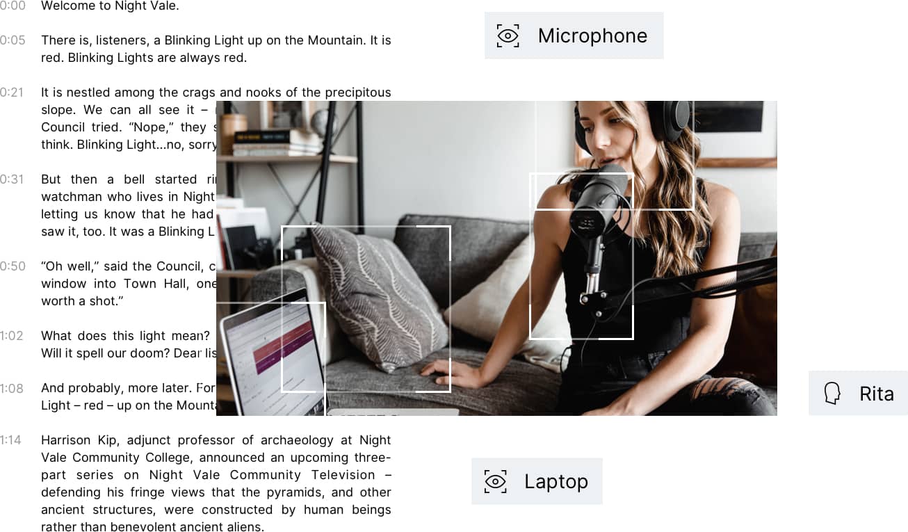 Skiv illustation of video tags